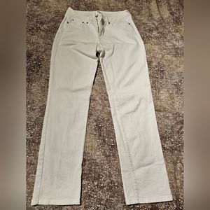 Womens GAP Straight Leg White Jeans - sz28